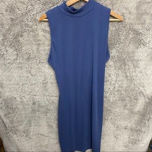 Charlotte Russe High Neck Rib Sleeveless Dress
